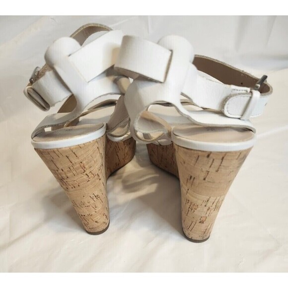 Franco Sarto Women's Cork Wedge Sandal White Size 7 - Picture 5 of 9